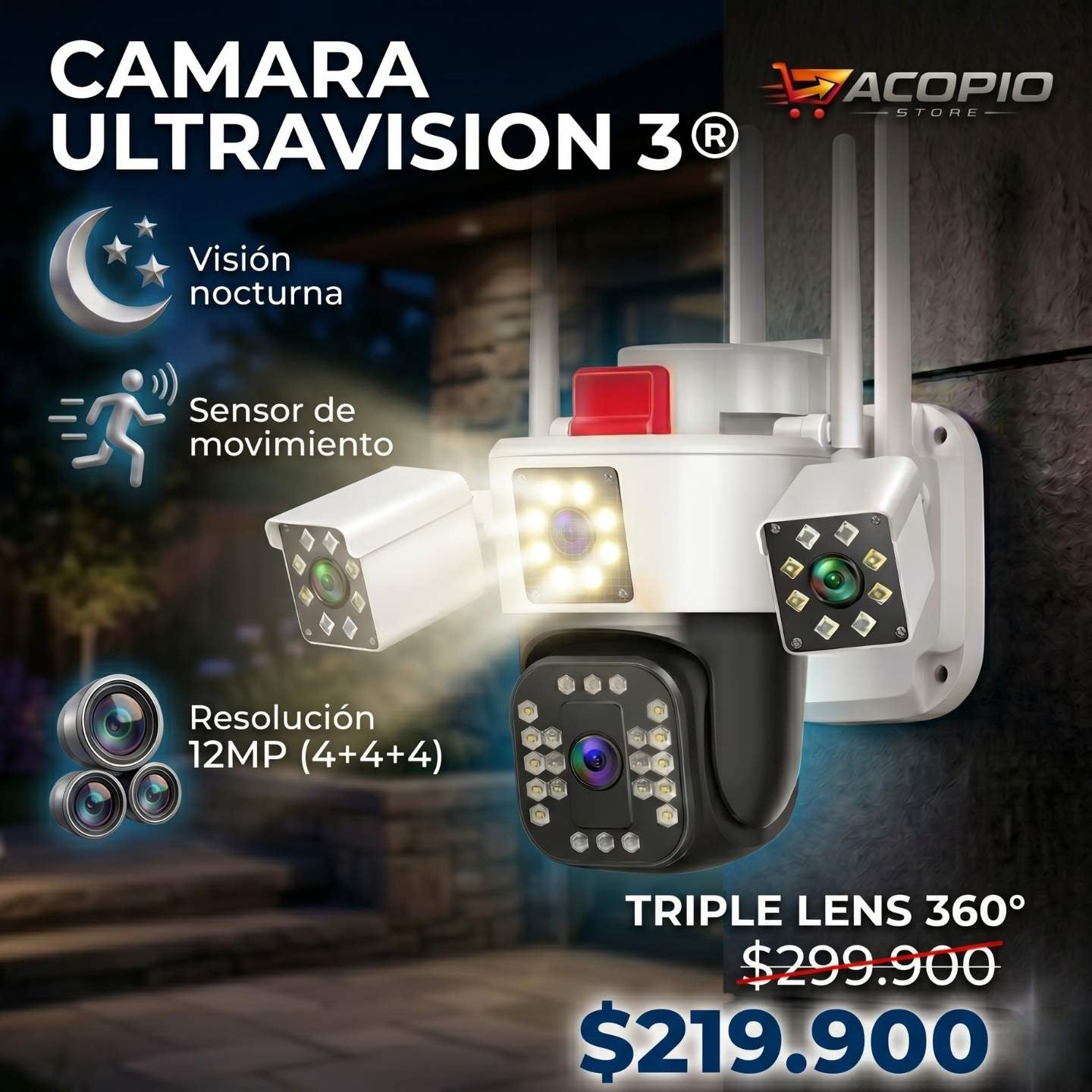 CAMARA DE SEGURIDAD ULTRA VISION 3