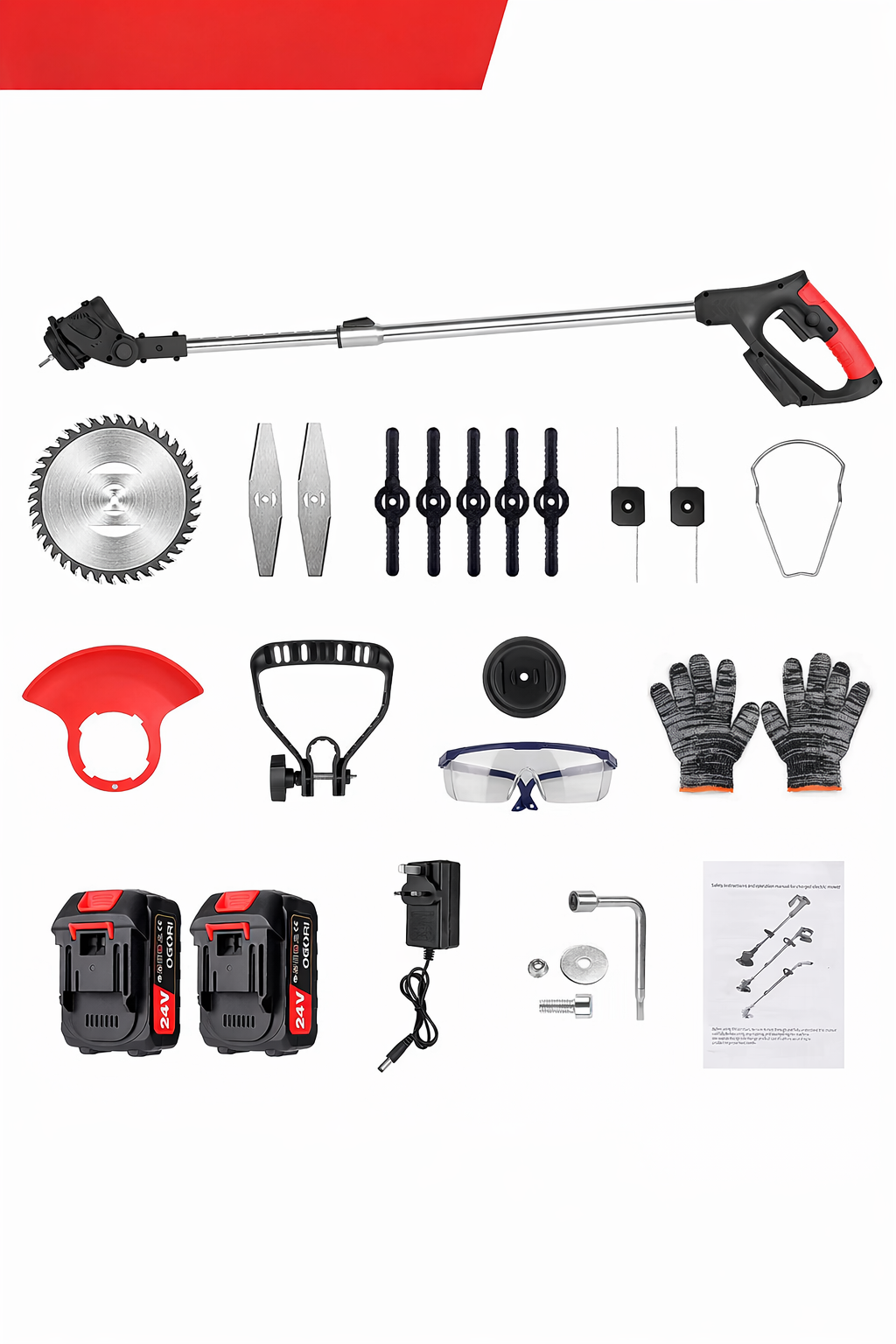 PODADORA INALAMBRICA 3 EN 1+10 Accesorios de Regalo