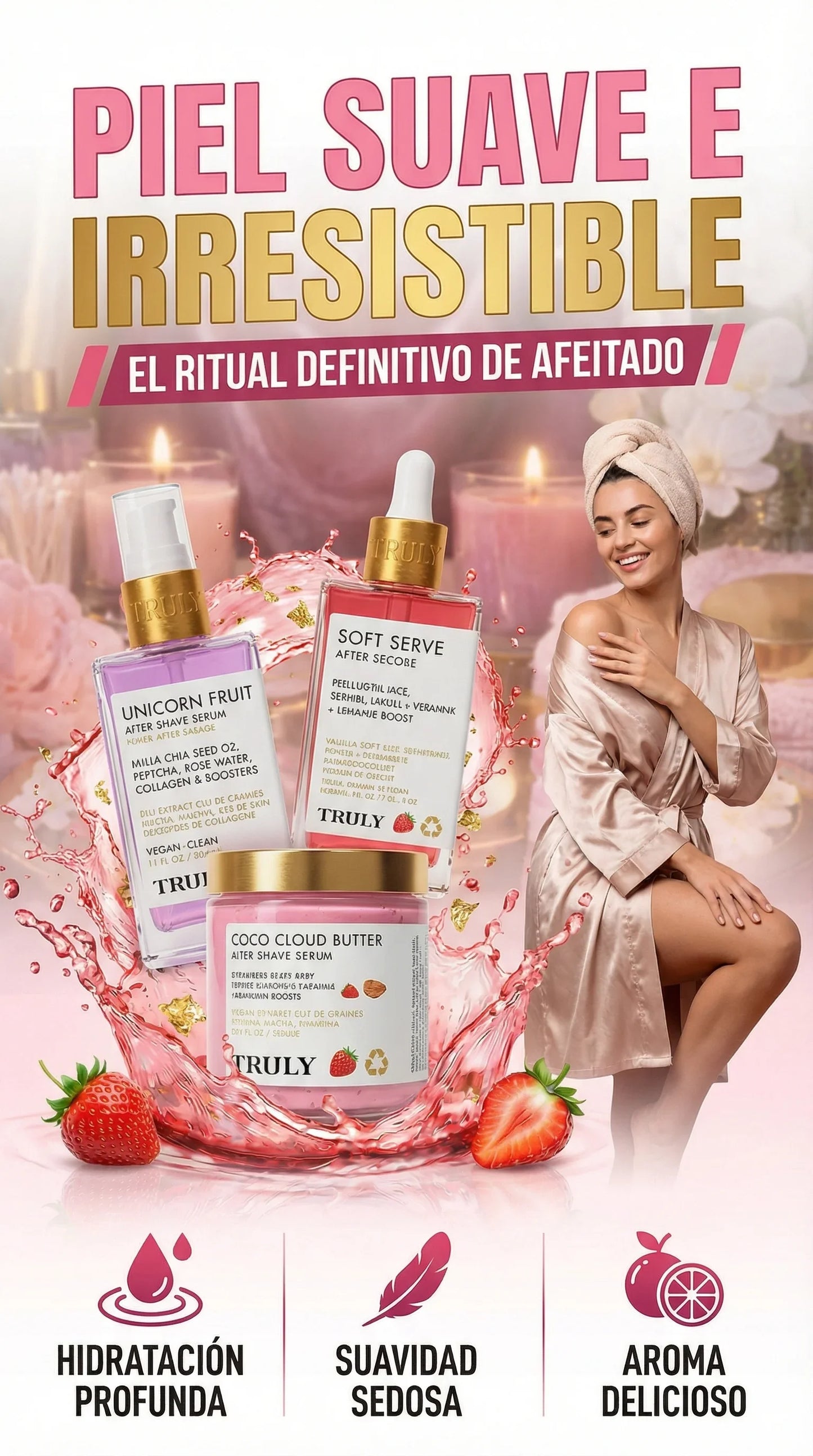 KIT TRULY SERUM ➕ ACEITE ➕ MANTEQUILLA CORPORAL