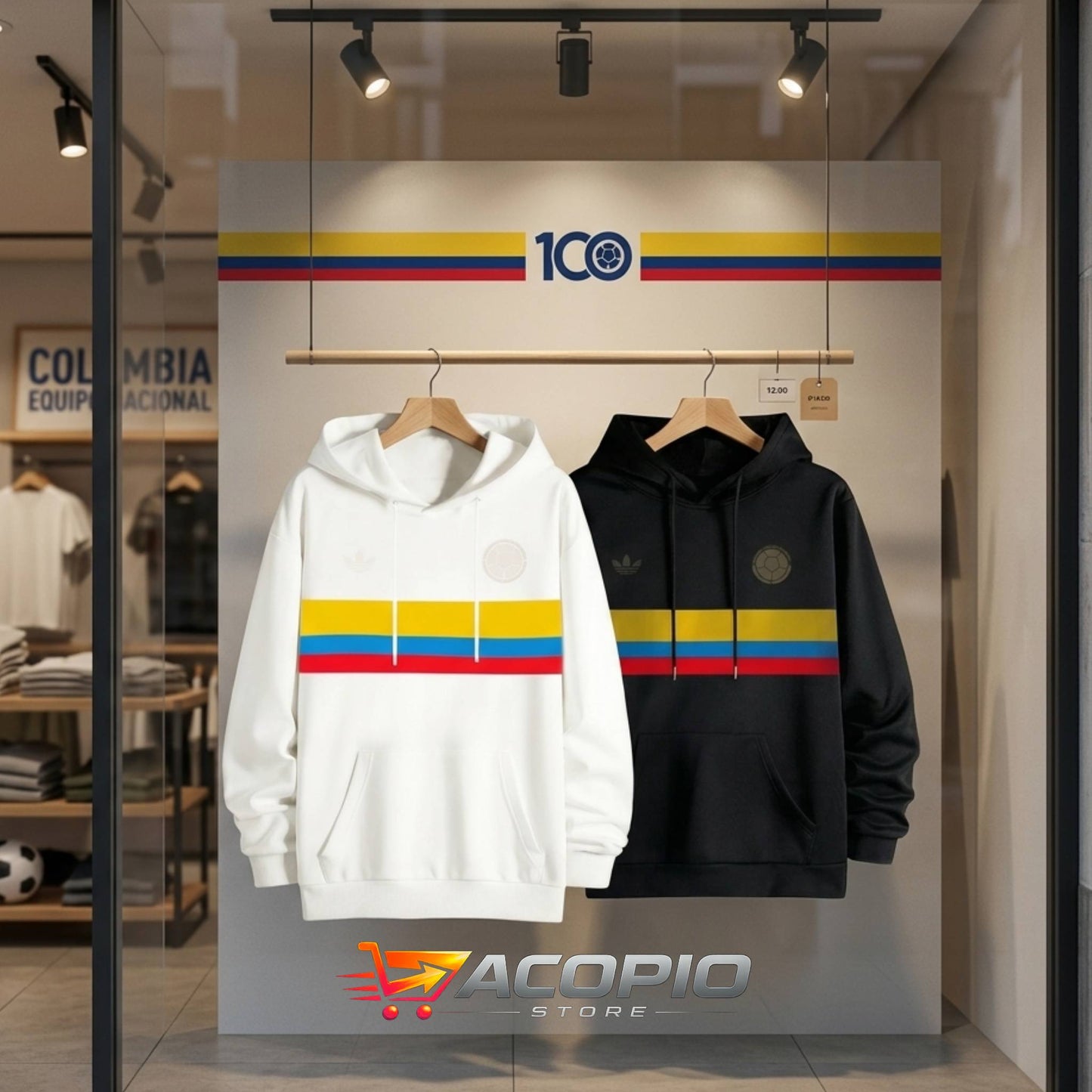 HOODIE/BUZO OFICIAL SELECCIÓN COLOMBIA⚽️🇨🇴
