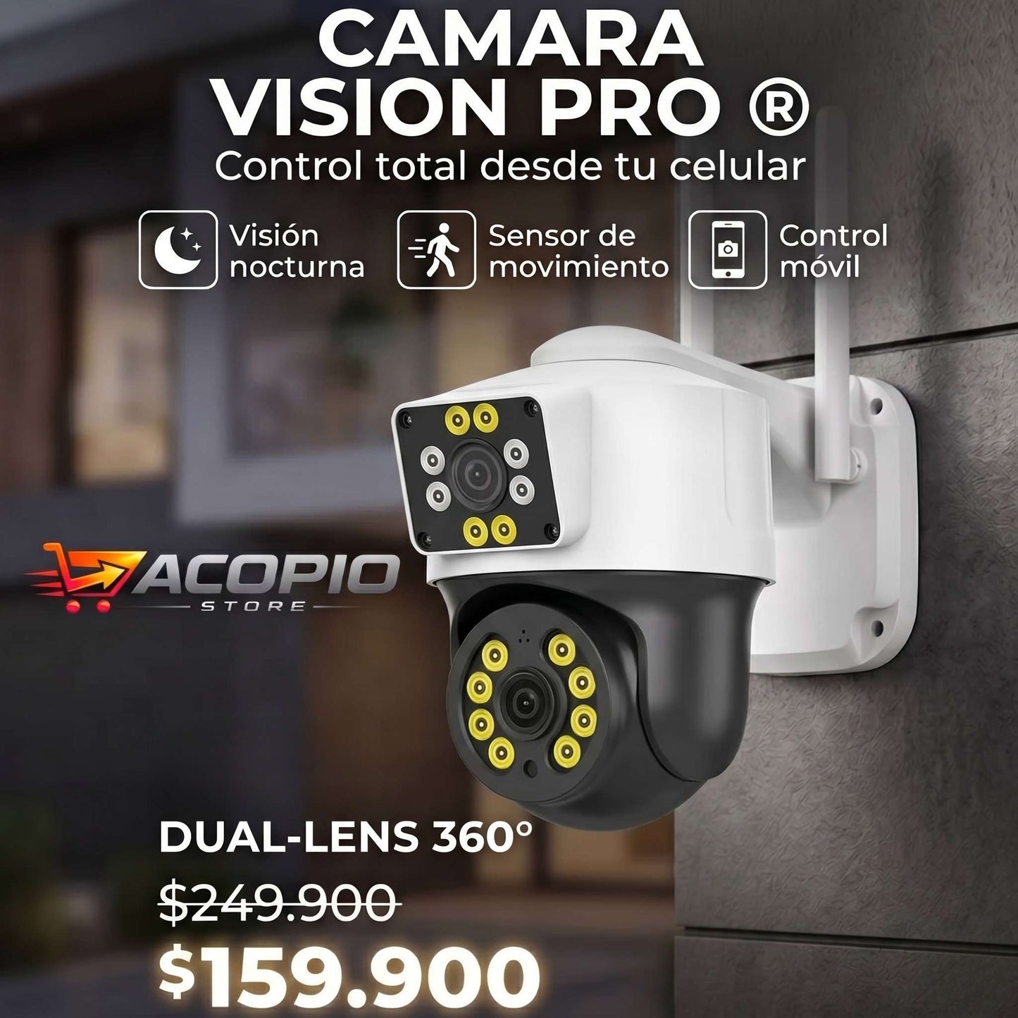 CAMARA DOBLE LENTE VISION PRO®️